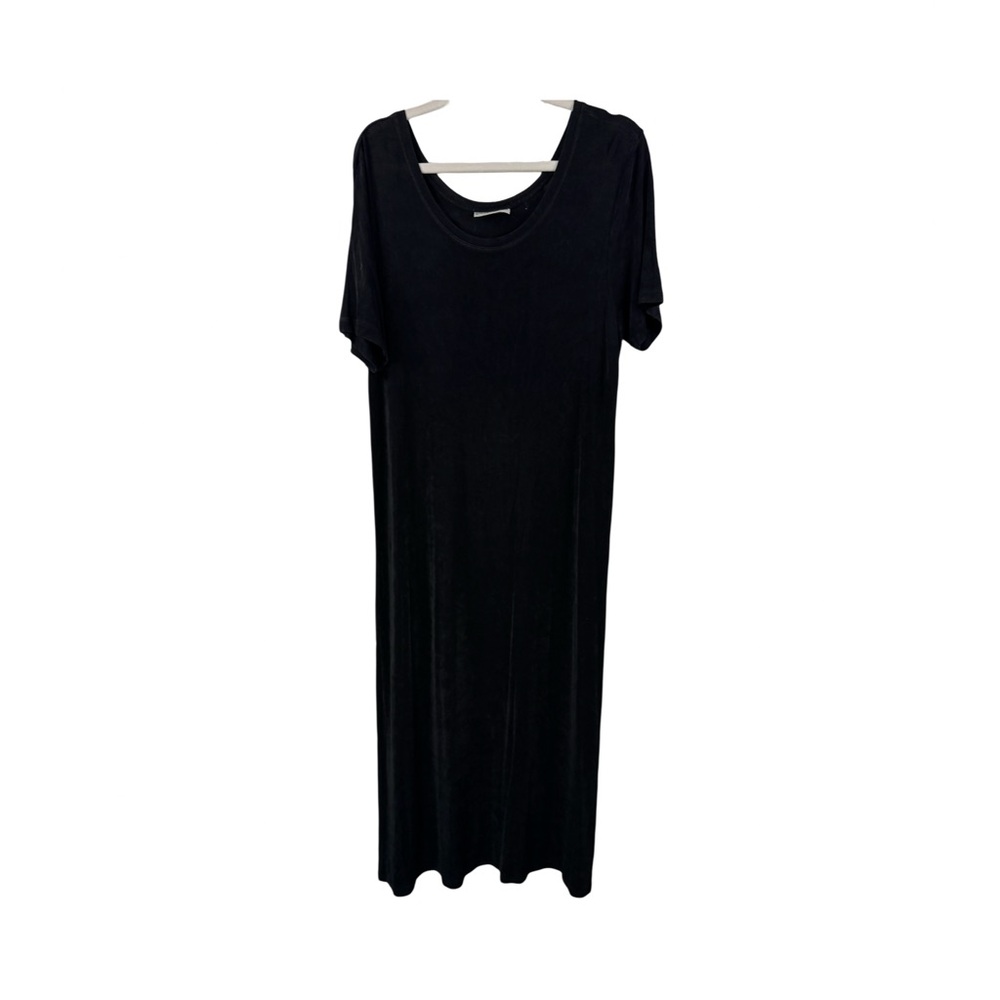 Private Ed By Chicos Womens Black Midi Dress Sz 2 (12/14) Based On Measurement